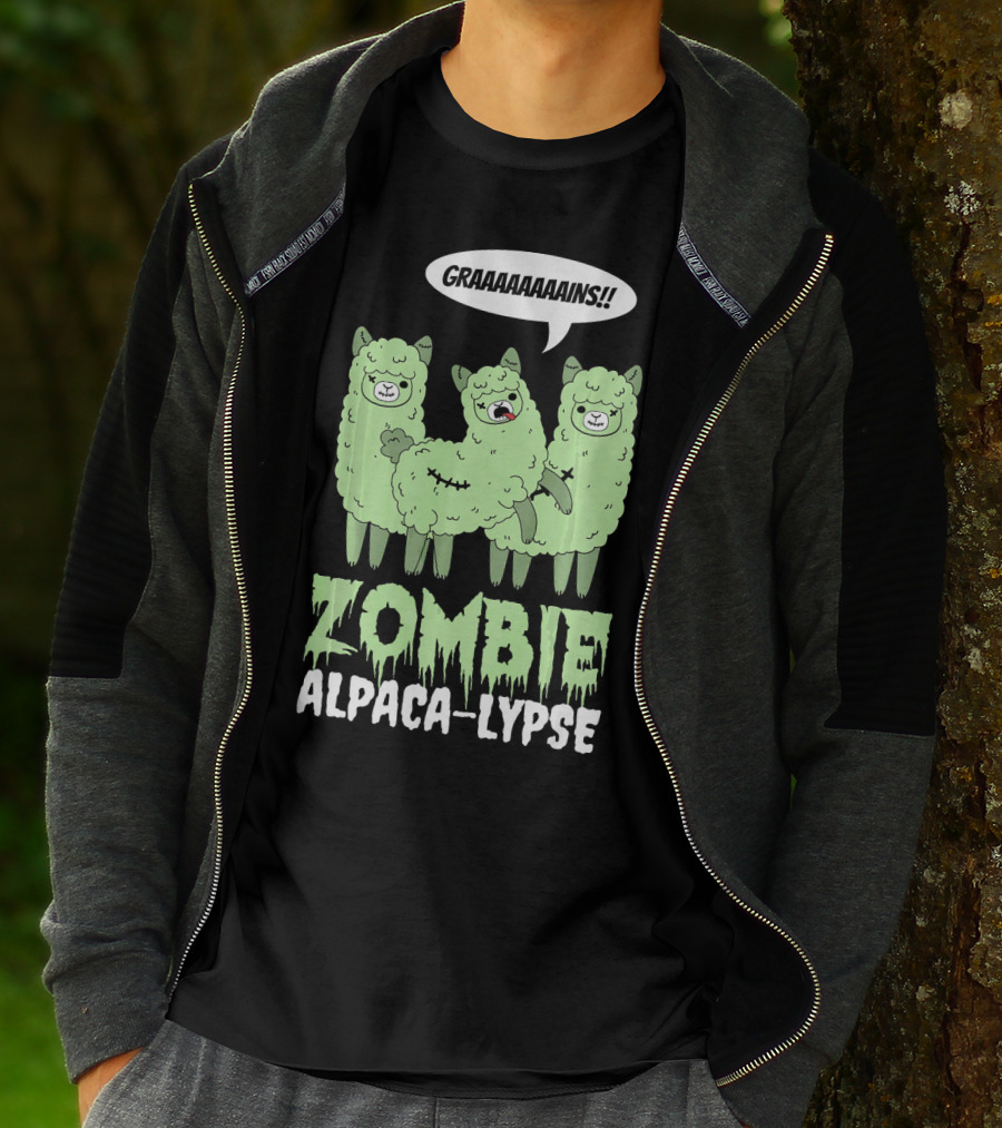 Zombie Alpaca-lypse GRAAAAINS T-Shirt