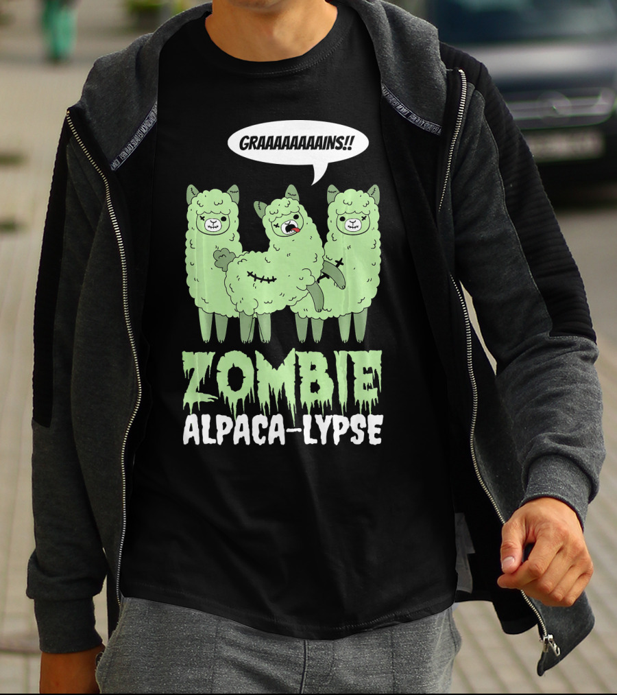 Zombie Alpaca-lypse GRAAAAINS T-Shirt