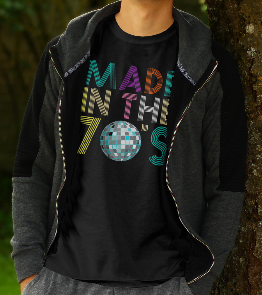 Made In The 70's Disco Ball Style Retro Costume T-Shirt