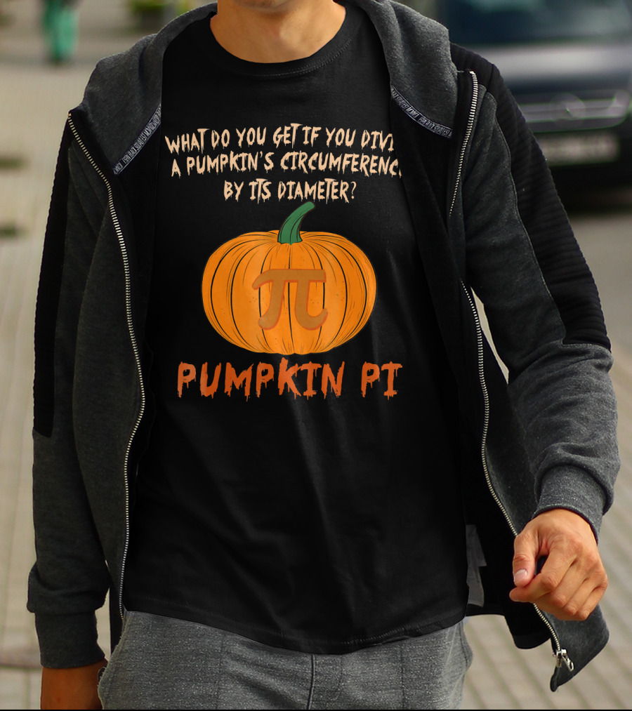 Pumpkin Pi Funny Math Lovers Halloween Pun T-Shirt