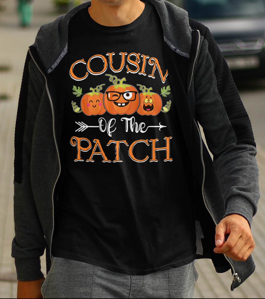 Cousin Of The Patch Pumpkins With Cute Faces And Glasses T-Shirt