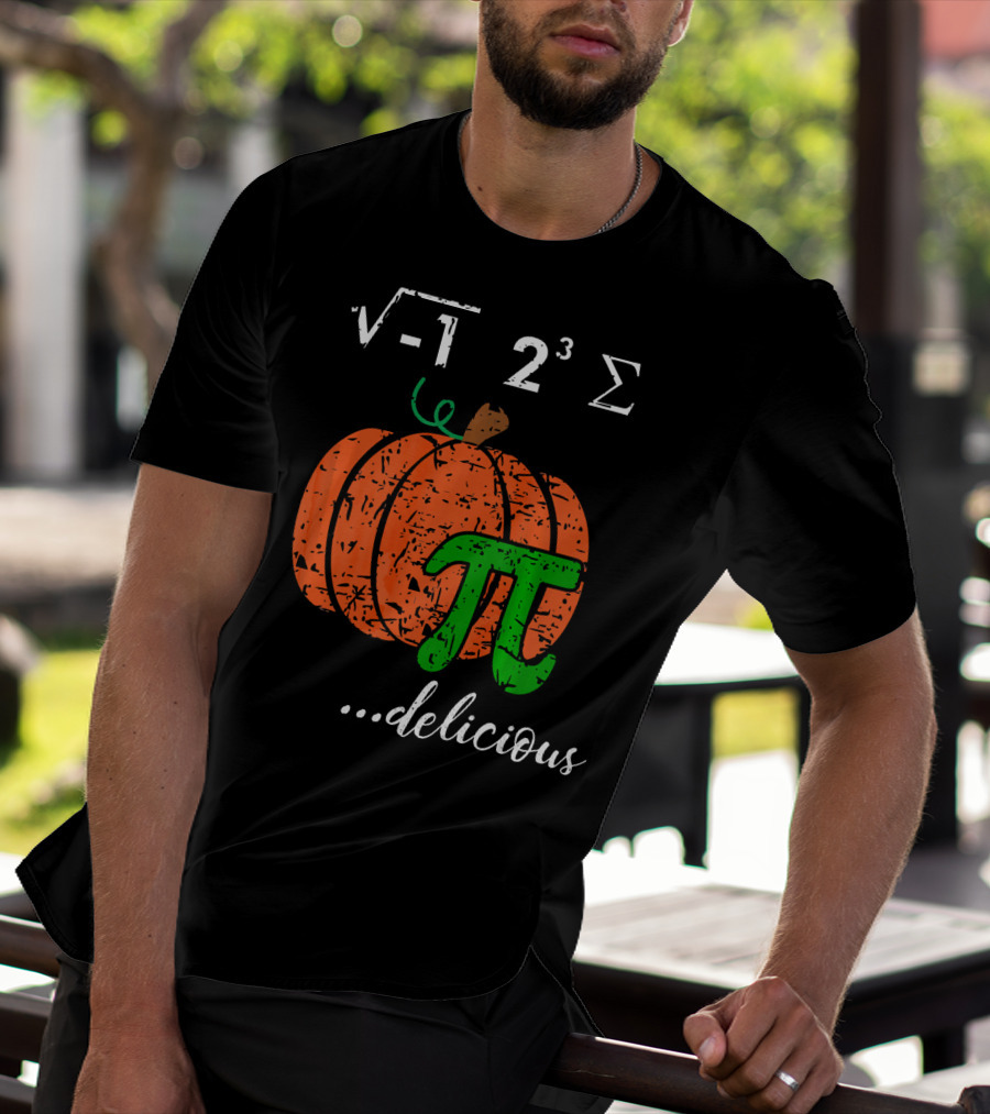 I Ate Some Pumpkin Pi Pie Math Teacher Delicious π 23 Sigma Cube Root Holiday Teacher T-Shirt