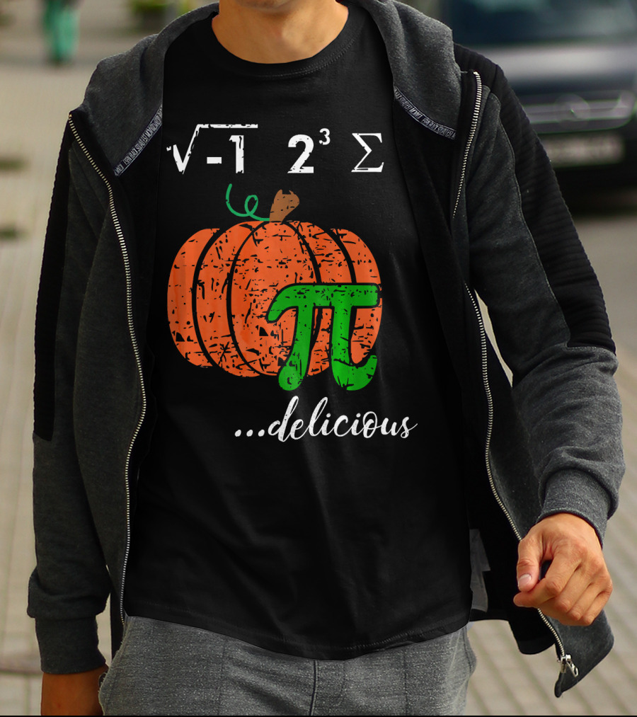 I Ate Some Pumpkin Pi Pie Math Teacher Delicious π 23 Sigma Cube Root Holiday Teacher T-Shirt