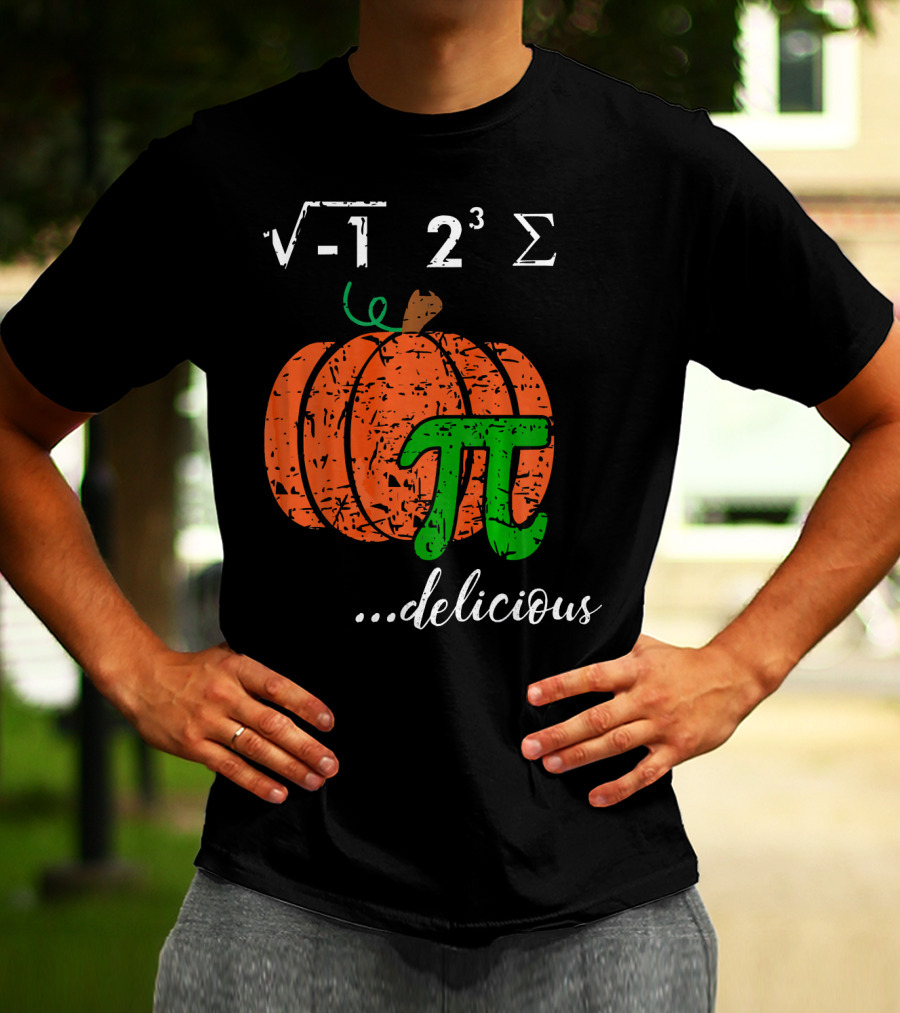 I Ate Some Pumpkin Pi Pie Math Teacher Delicious π 23 Sigma Cube Root Holiday Teacher T-Shirt