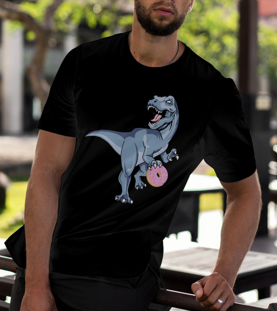 Dinosaur Donut Dino Doughnut Sprinkles T-Rex T-Shirt