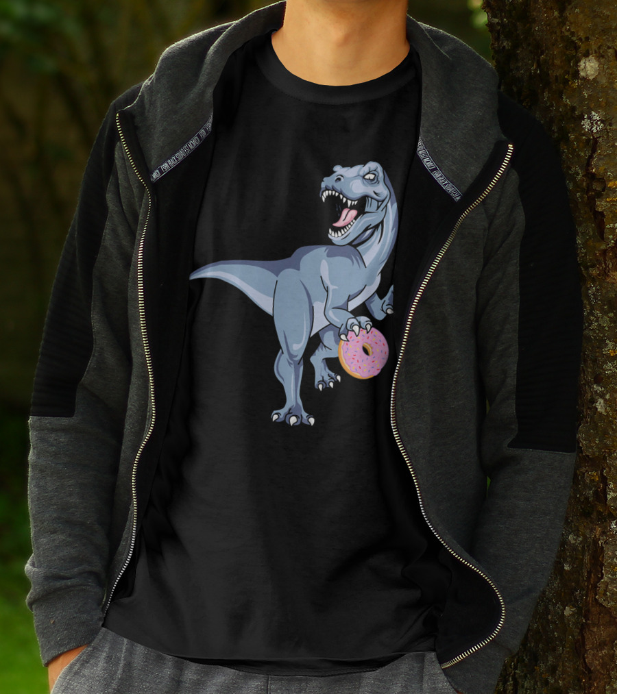 Dinosaur Donut Dino Doughnut Sprinkles T-Rex T-Shirt