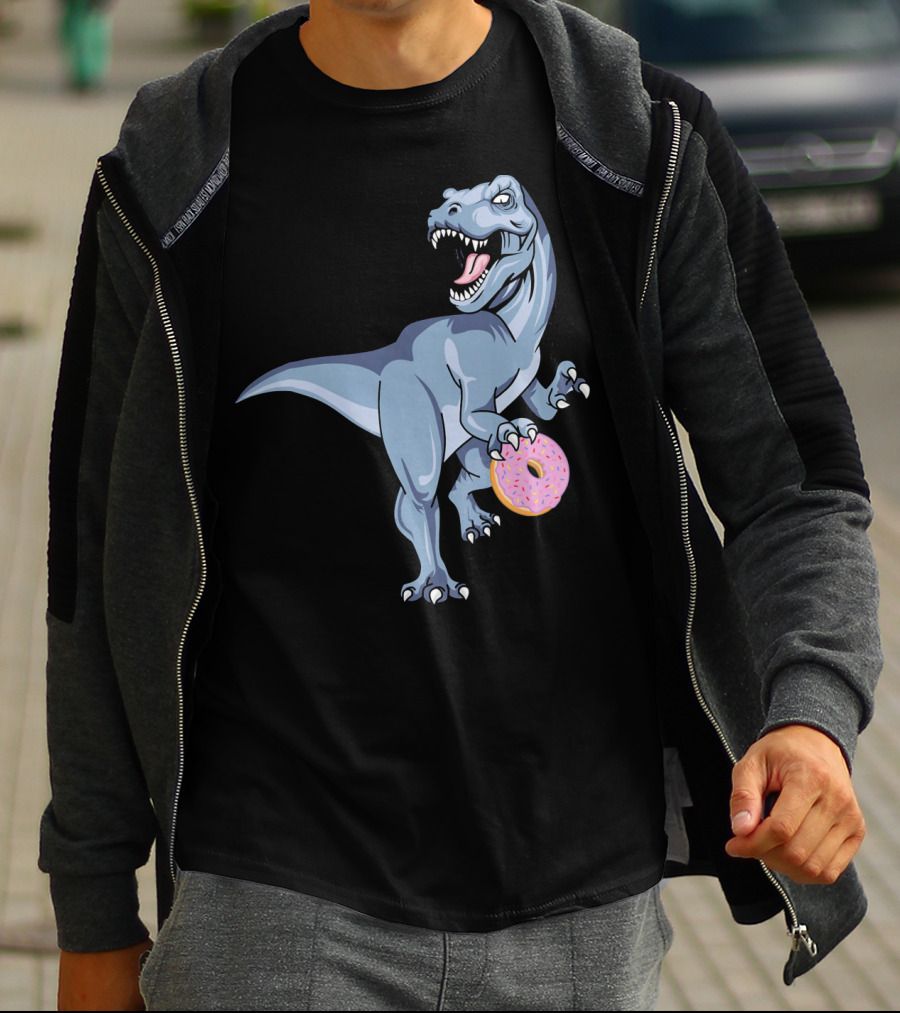 Dinosaur Donut Dino Doughnut Sprinkles T-Rex T-Shirt