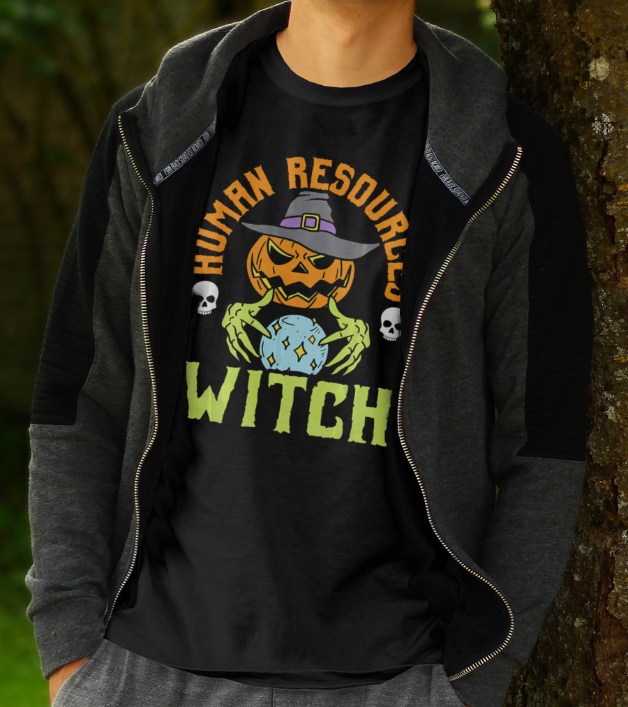 Human Resources Witch Pumpkin Magic T-Shirt