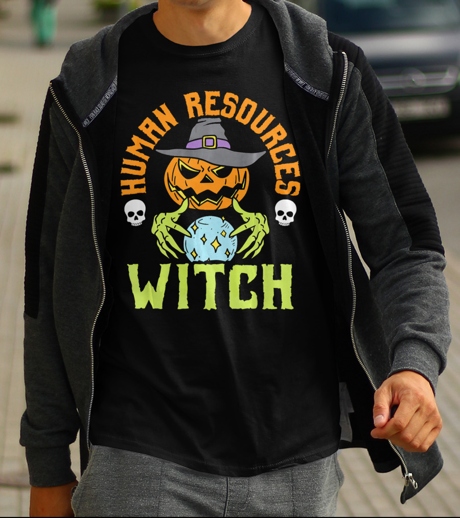 Human Resources Witch Pumpkin Magic T-Shirt