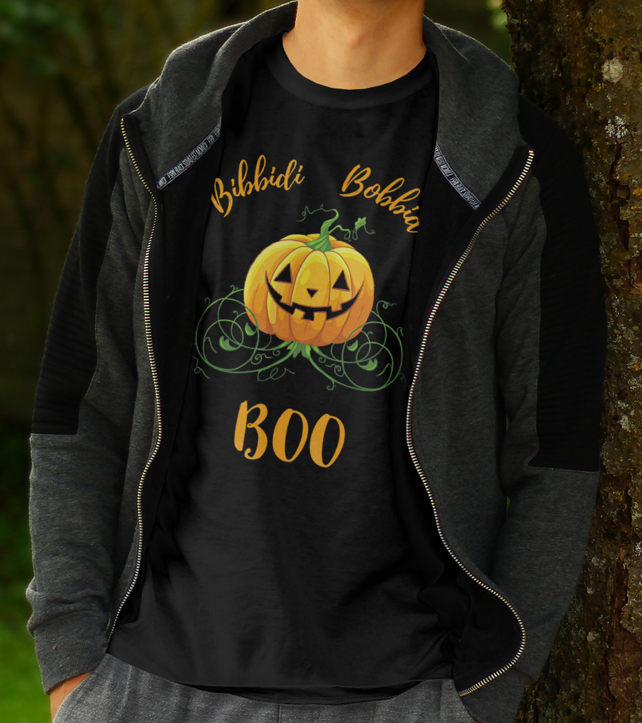 Bibbidi Bobbidi Boo Halloween Jack O Lantern Pumpkin T-Shirt