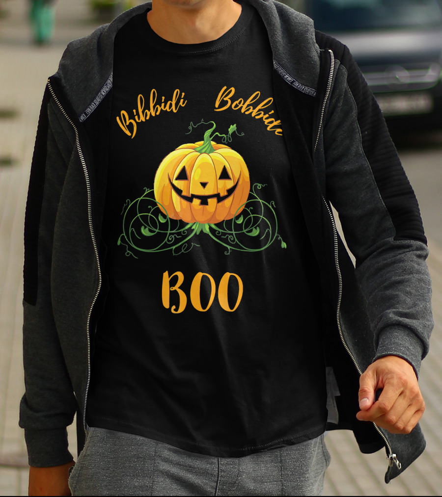 Bibbidi Bobbidi Boo Halloween Jack O Lantern Pumpkin T-Shirt