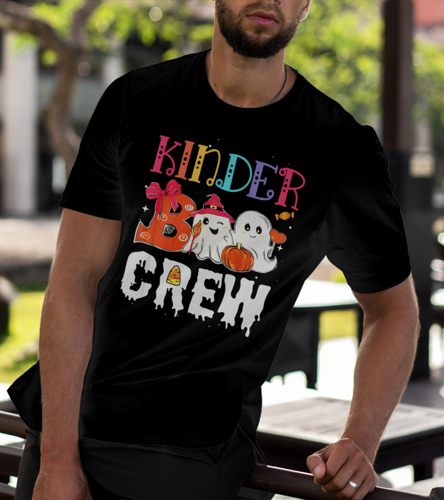 Kinder Boo Crew Halloween Ghosts Candy Pumpkin T-Shirt