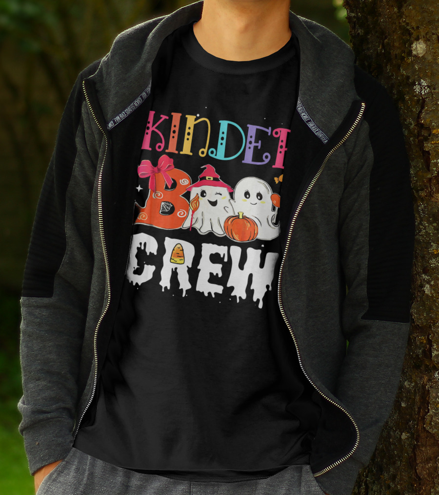 Kinder Boo Crew Halloween Ghosts Candy Pumpkin T-Shirt