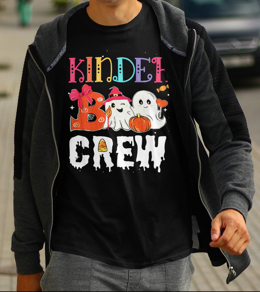 Kinder Boo Crew Halloween Ghosts Candy Pumpkin T-Shirt