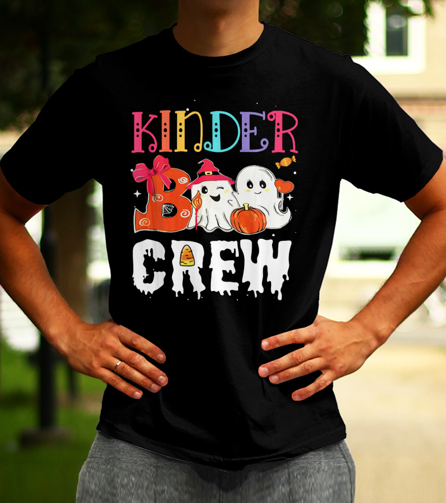 Kinder Boo Crew Halloween Ghosts Candy Pumpkin T-Shirt