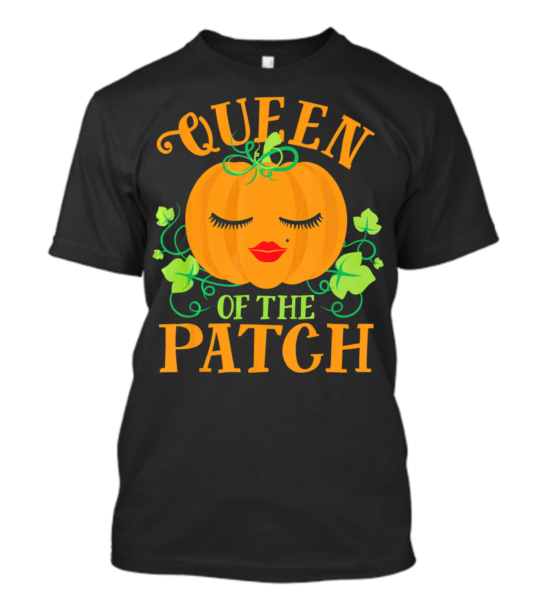 Queen Pumpkin Of The Patch With Vines And Lips T-Shirt