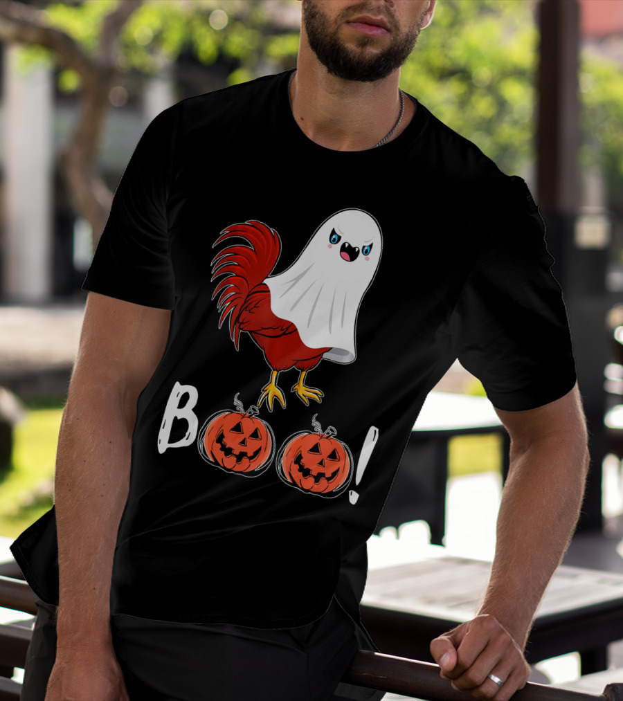 BOO Chicken Ghost Jack-O'-Lanterns T-Shirt