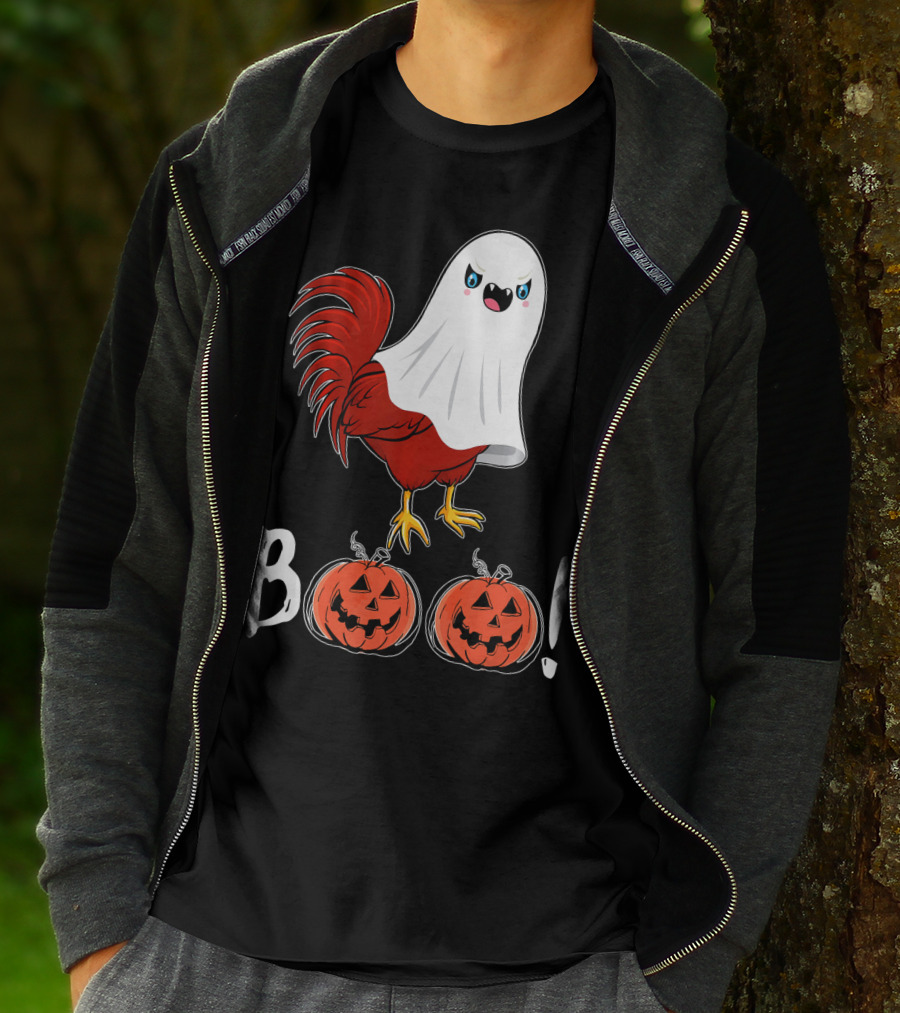 BOO Chicken Ghost Jack-O'-Lanterns T-Shirt