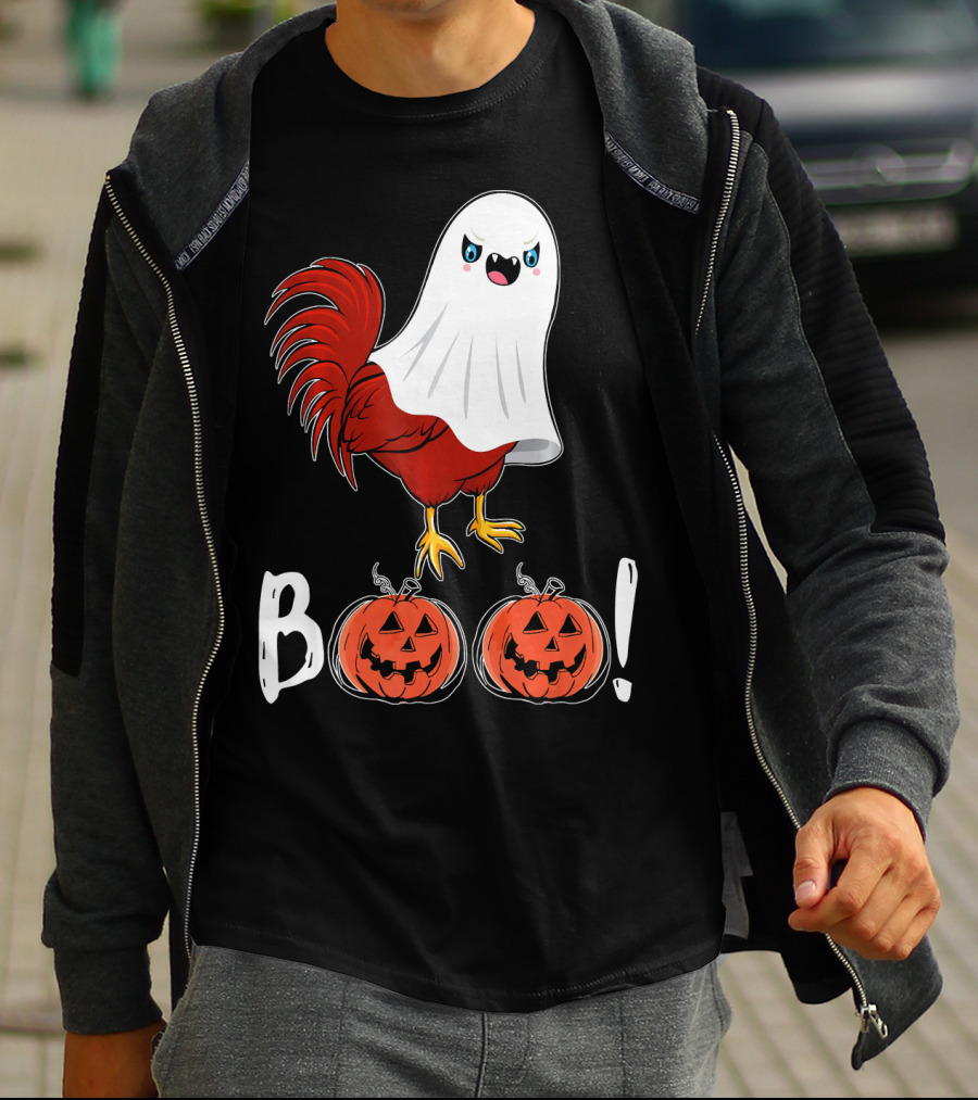 BOO Chicken Ghost Jack-O'-Lanterns T-Shirt