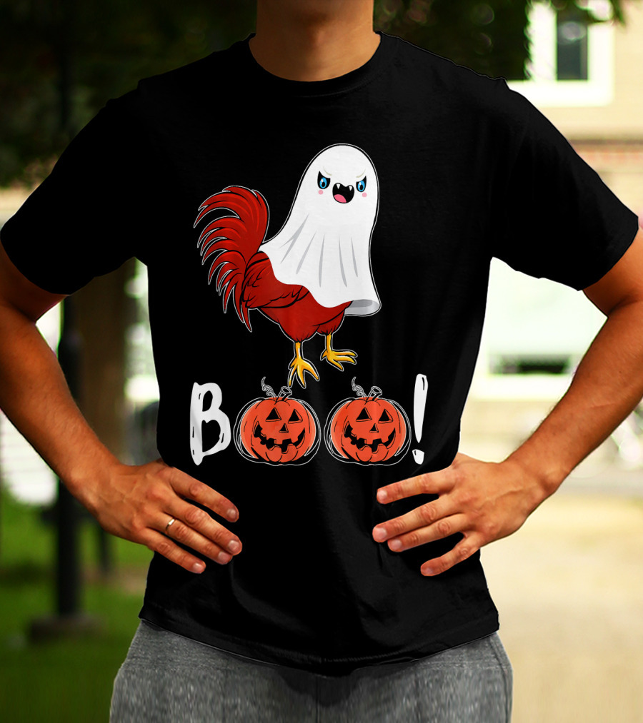 BOO Chicken Ghost Jack-O'-Lanterns T-Shirt