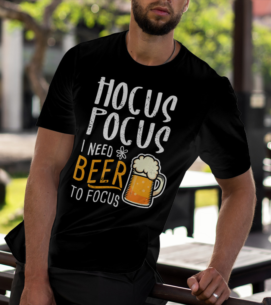 Hocus Pocus I Need Beer To Focus Mug T-Shirt