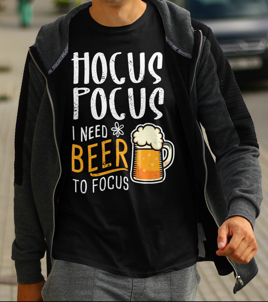 Hocus Pocus I Need Beer To Focus Mug T-Shirt