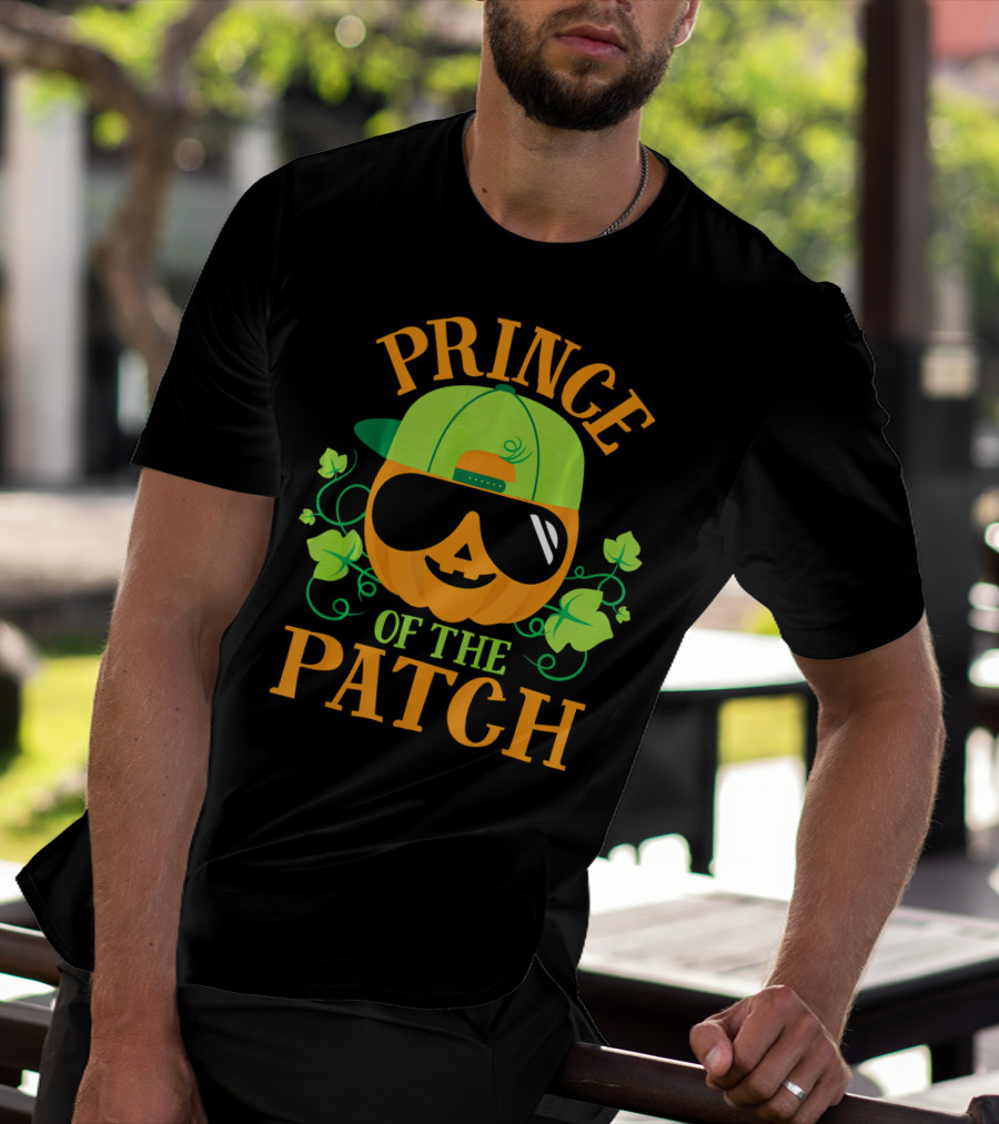 Prince Pumpkin Of The Patch In Shades And Green Hat T-Shirt