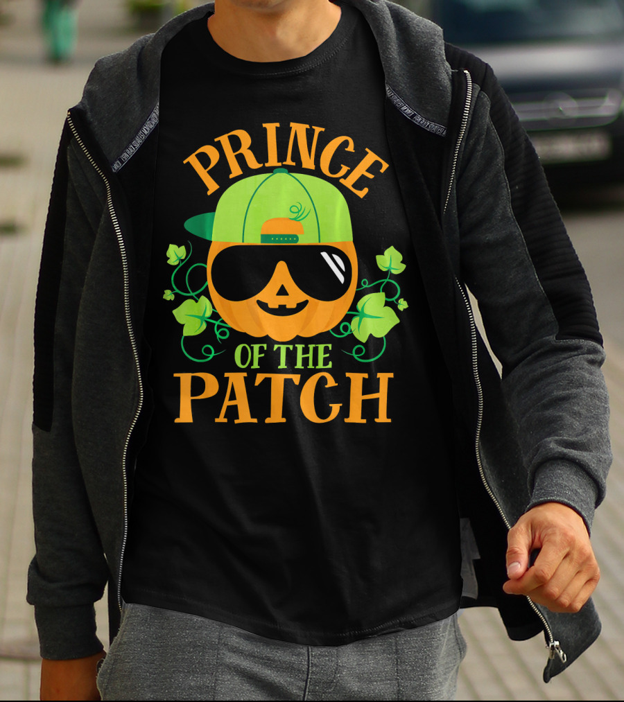 Prince Pumpkin Of The Patch In Shades And Green Hat T-Shirt