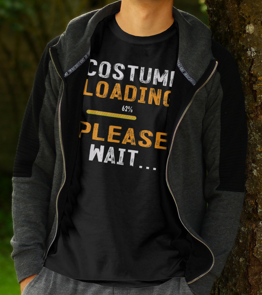 Costume Loading 62% Please Wait Funny Halloween T-Shirt