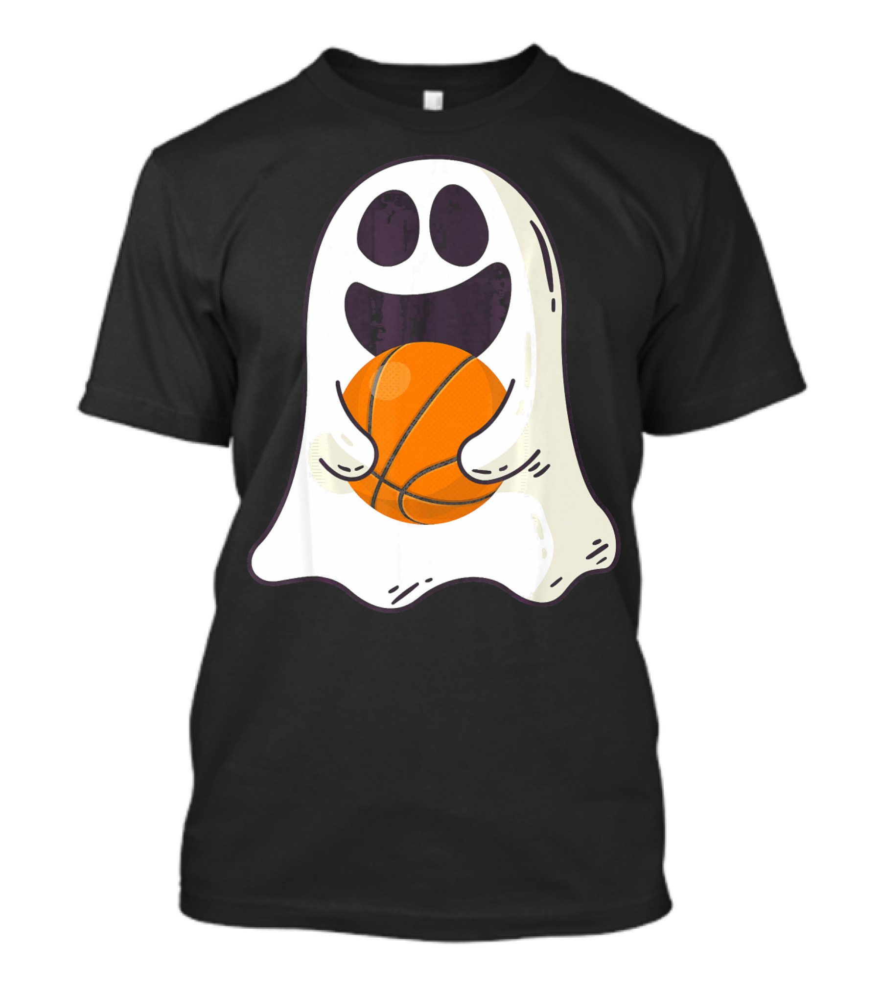 Ghost Basketball Halloween Spirit Dribble T-Shirt