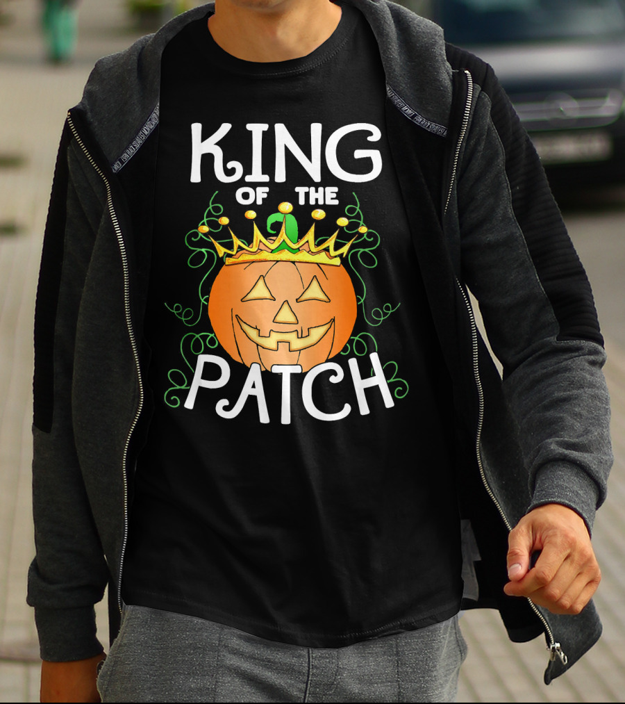 Halloween King Of The Patch Pumpkin With Crown T-Shirt