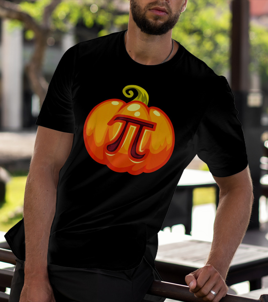 Math Teacher Pi Symbol Pumpkin Halloween Costume T-Shirt