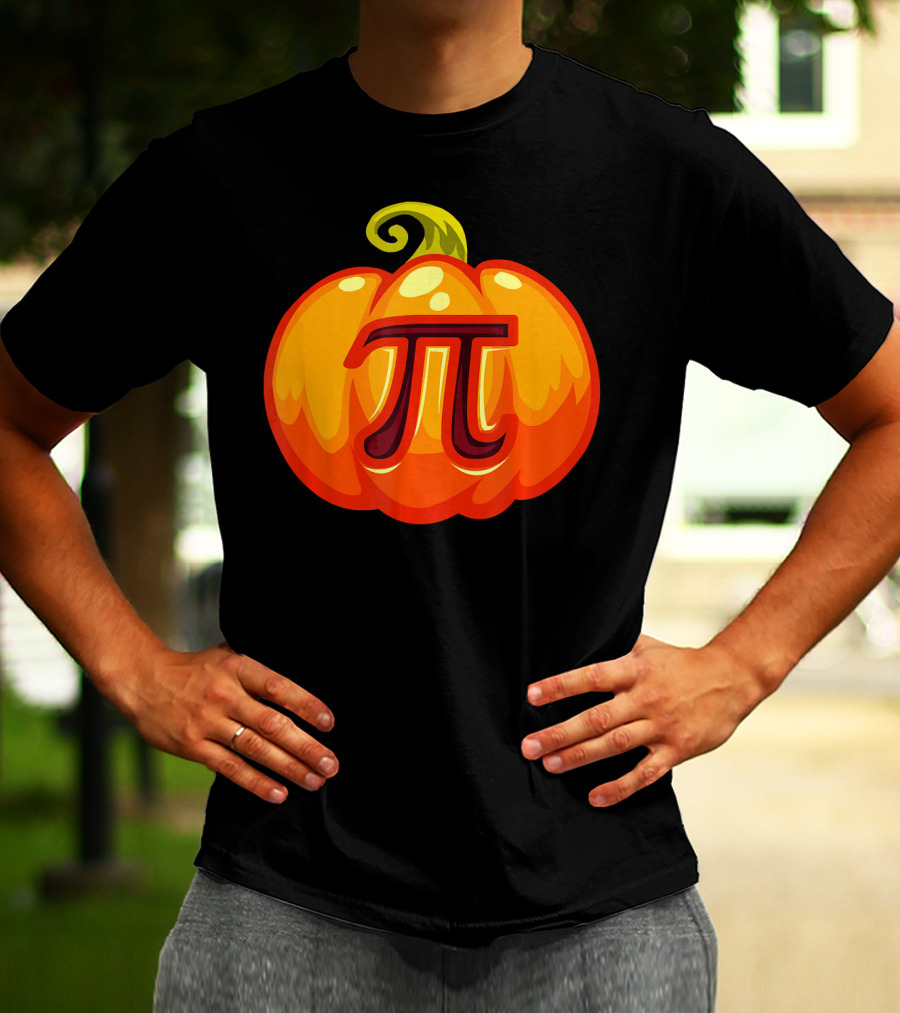 Math Teacher Pi Symbol Pumpkin Halloween Costume T-Shirt