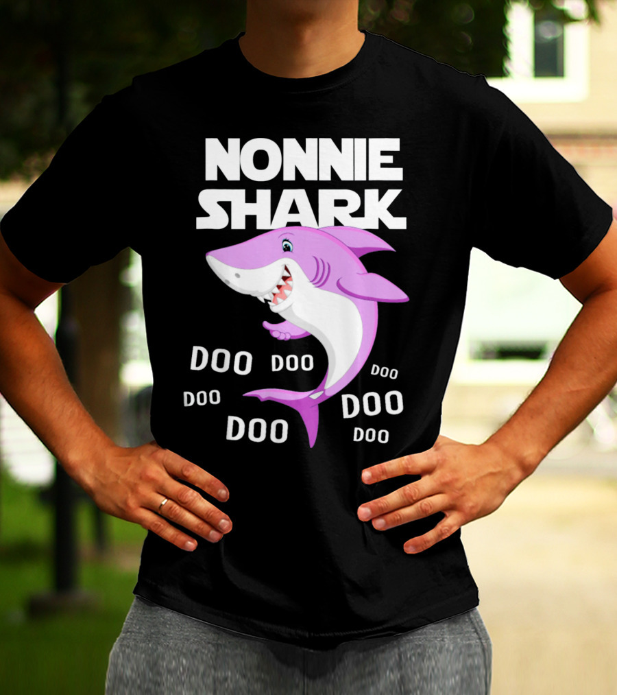 Nonnie Shark Doo Doo Doo Grandma Gift T-Shirt
