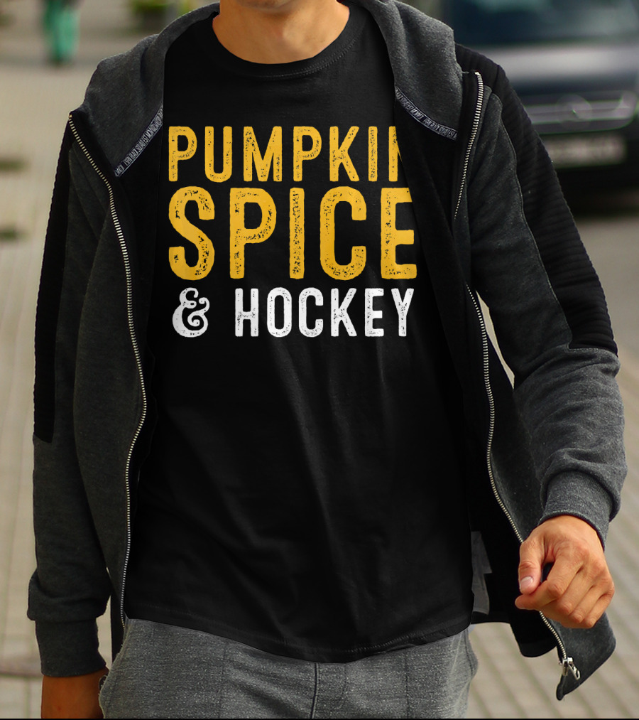 Pumpkin Spice And Hockey T-Shirt