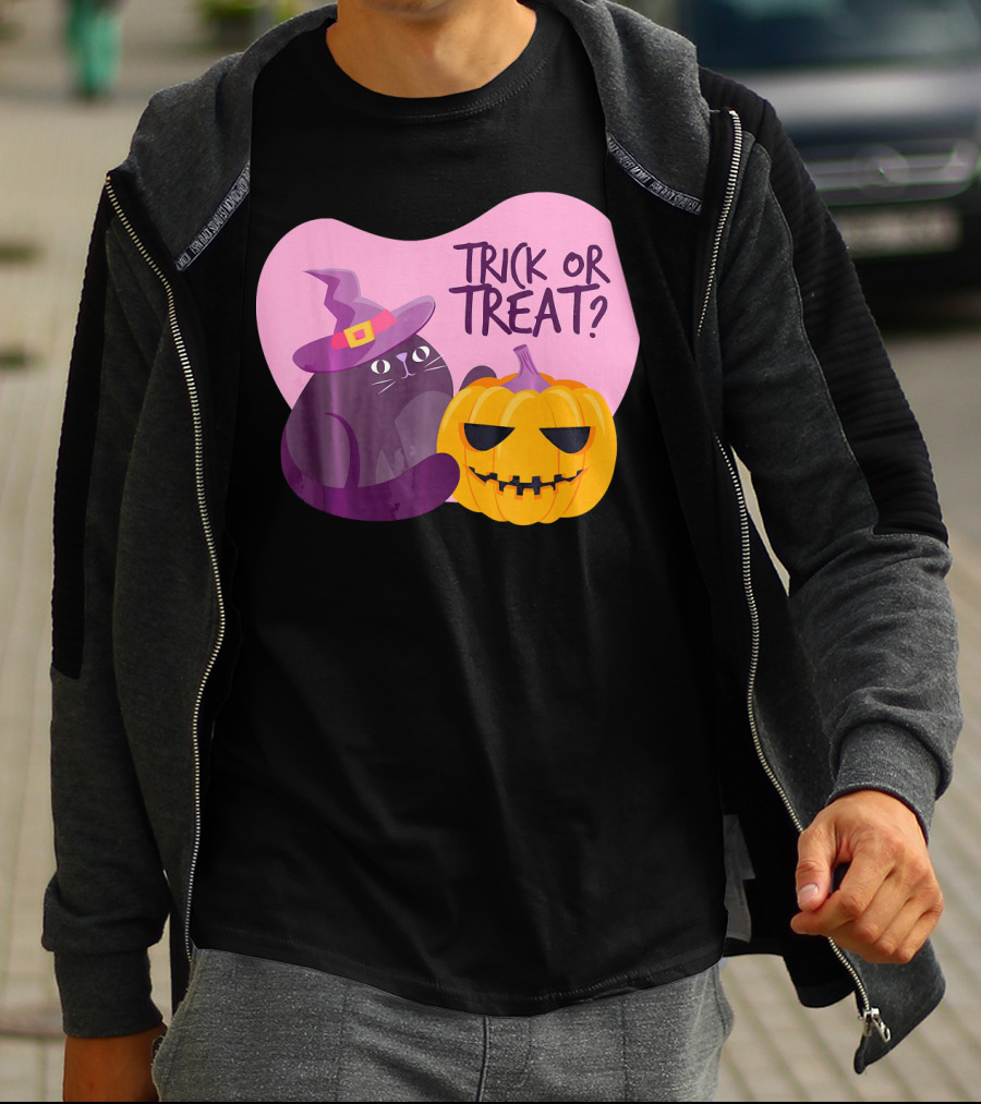 Trick Or Treat Happy Halloween Day Kids Halloween Pump T-Shirt