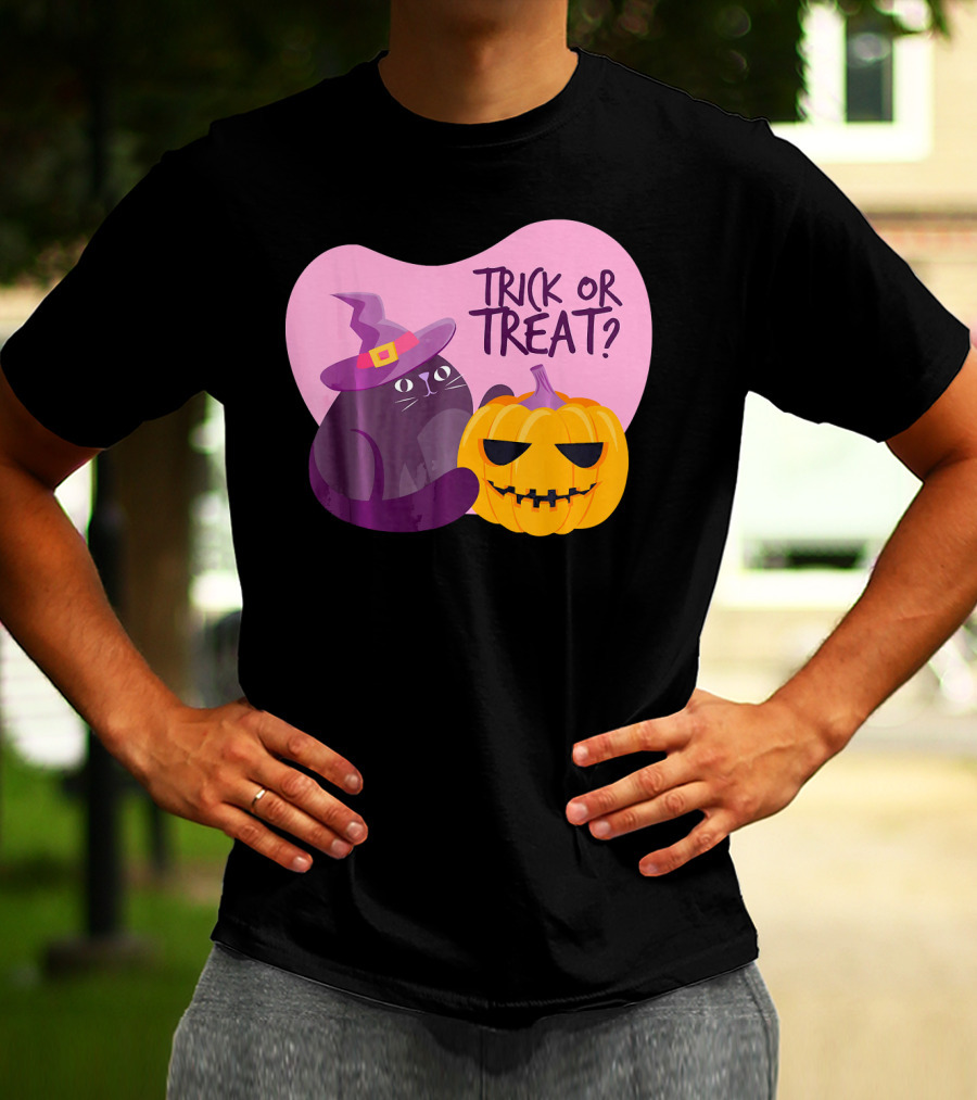 Trick Or Treat Happy Halloween Day Kids Halloween Pump T-Shirt