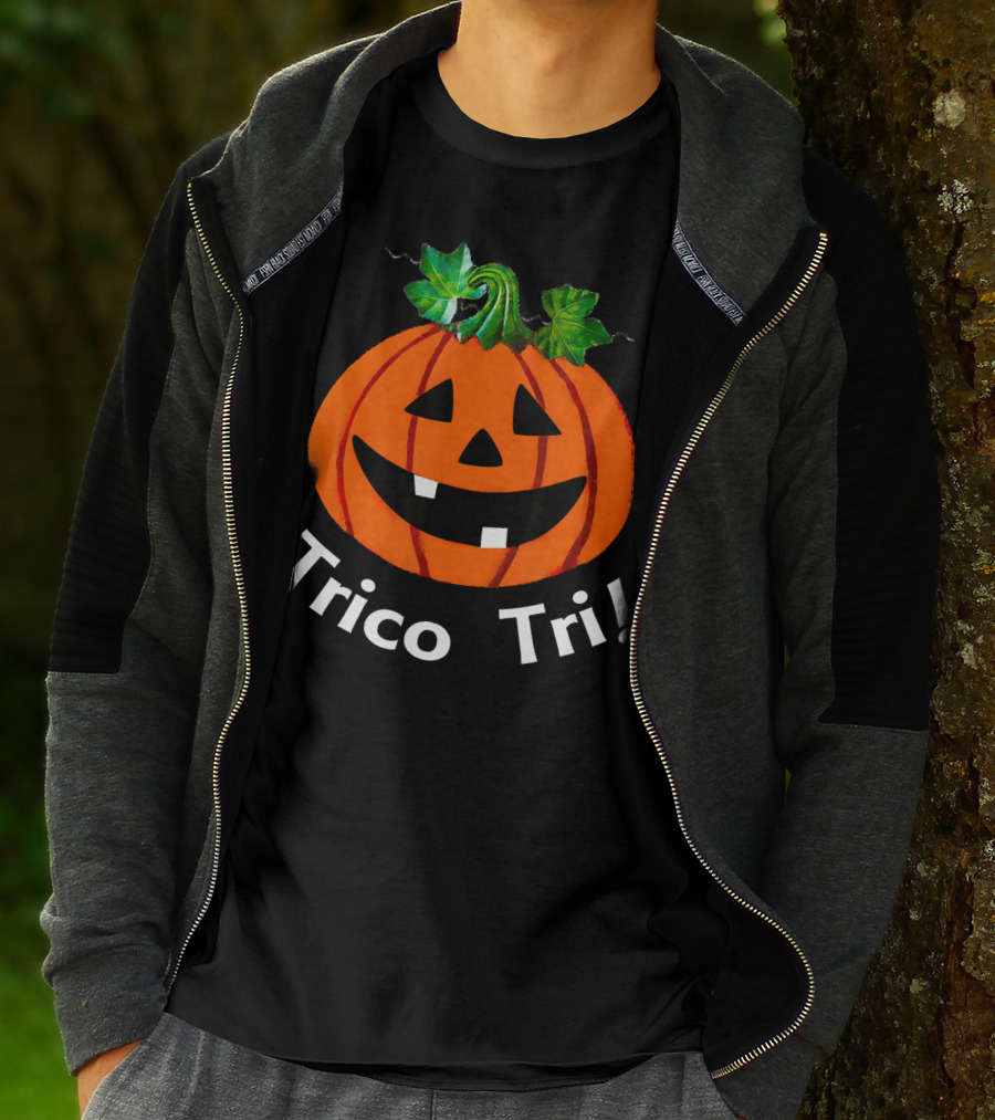 Trico Tri Pumpkin Halloween Jack-O'-Lantern T-Shirt