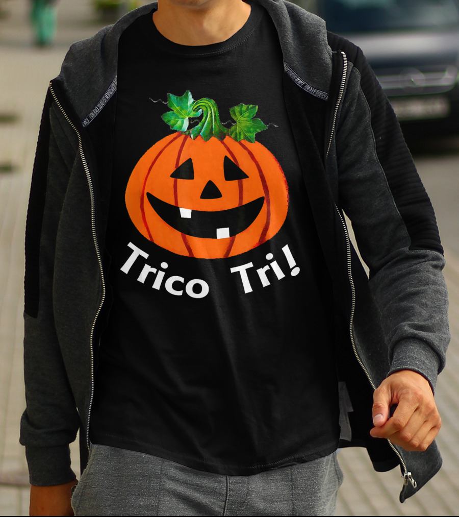 Trico Tri Pumpkin Halloween Jack-O'-Lantern T-Shirt