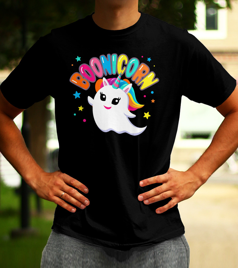 BOONICORN Unicorn Rainbow Stars T-Shirt