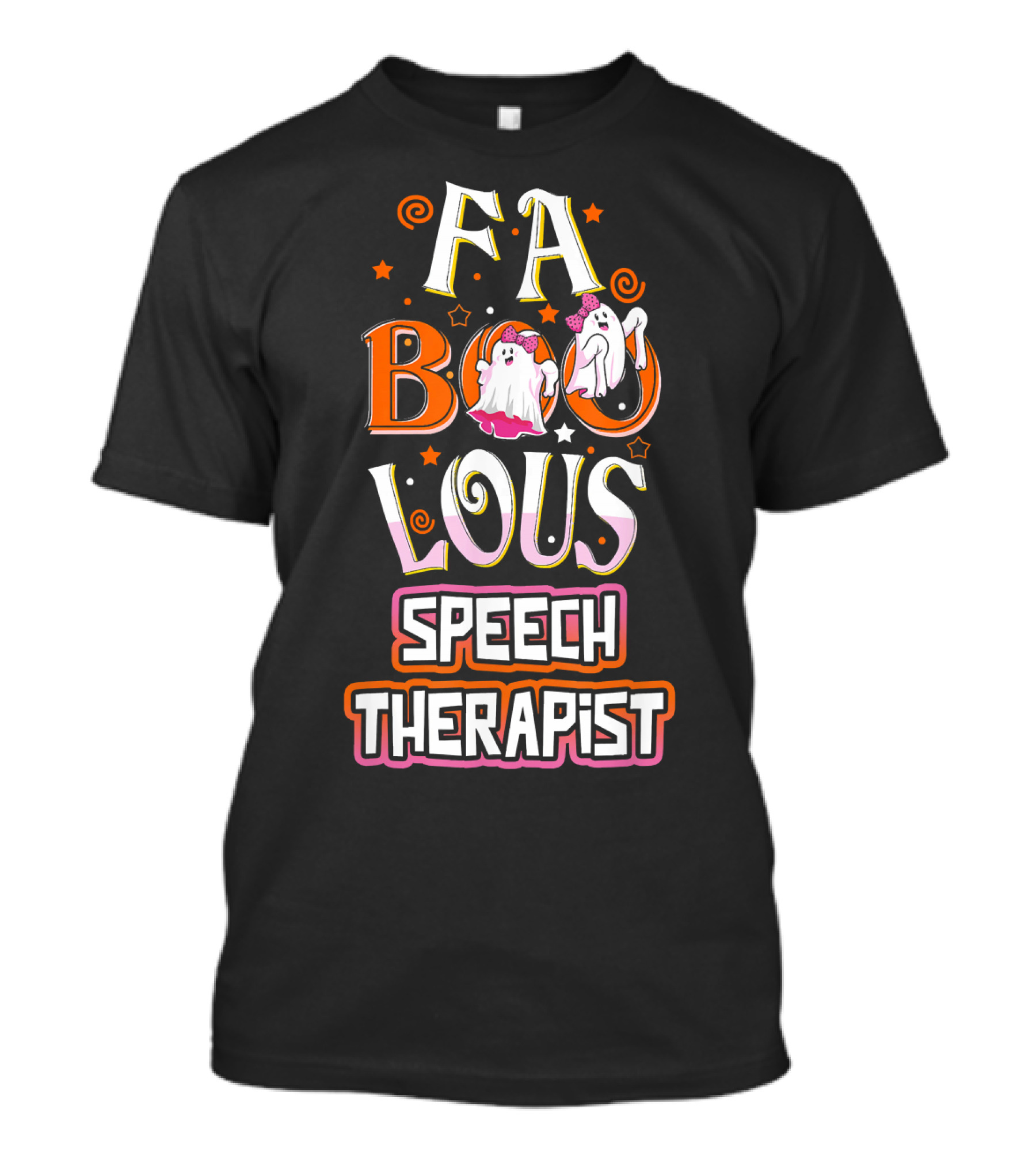 FA BOO Lous Speech Therapist Cute Ghosts T-Shirt