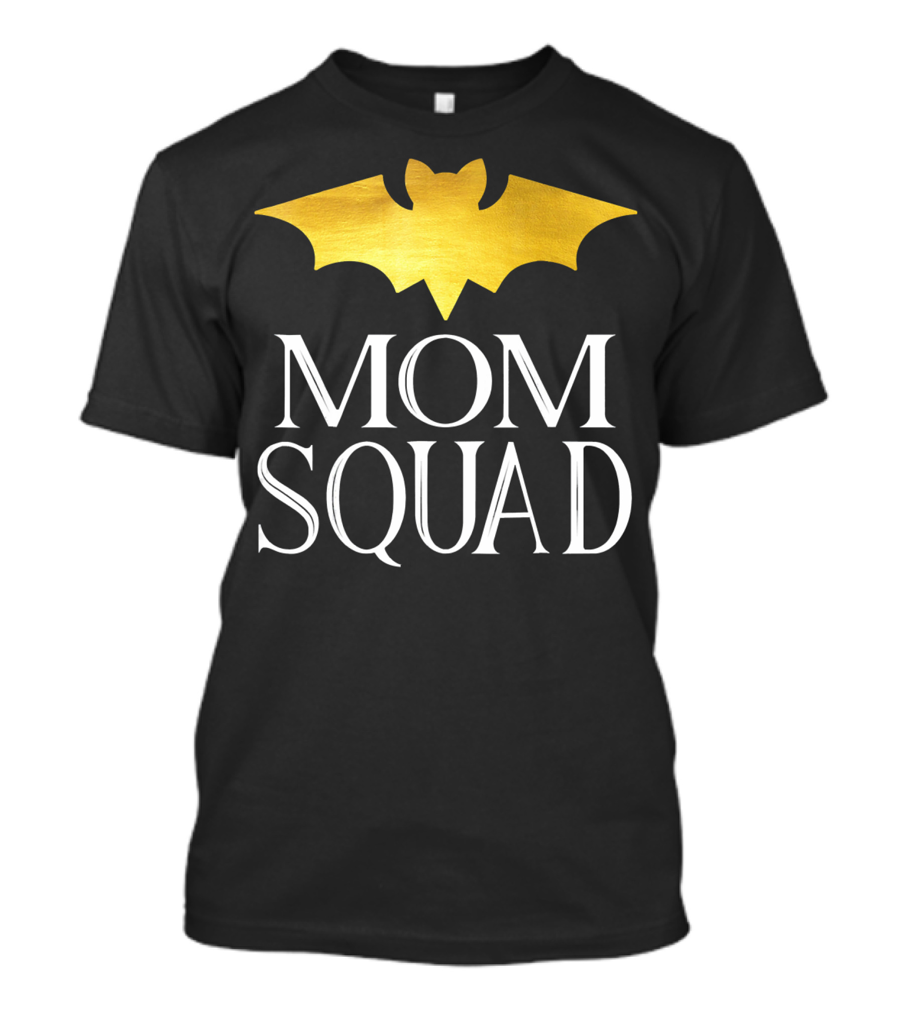Mom Squad Gold Bat T-Shirt