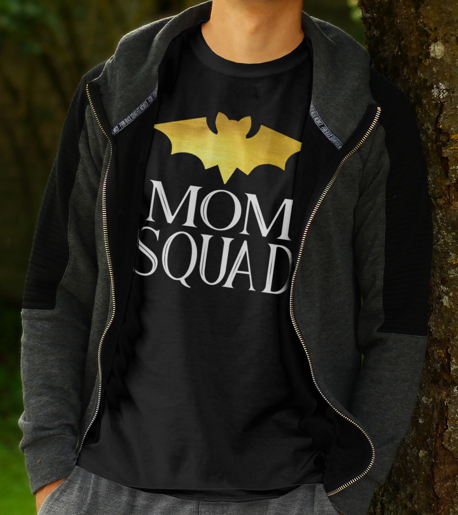 Mom Squad Gold Bat T-Shirt