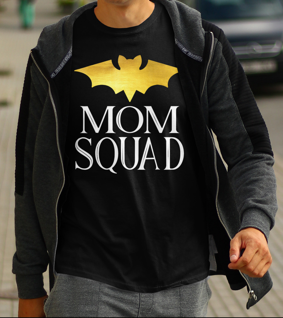 Mom Squad Gold Bat T-Shirt