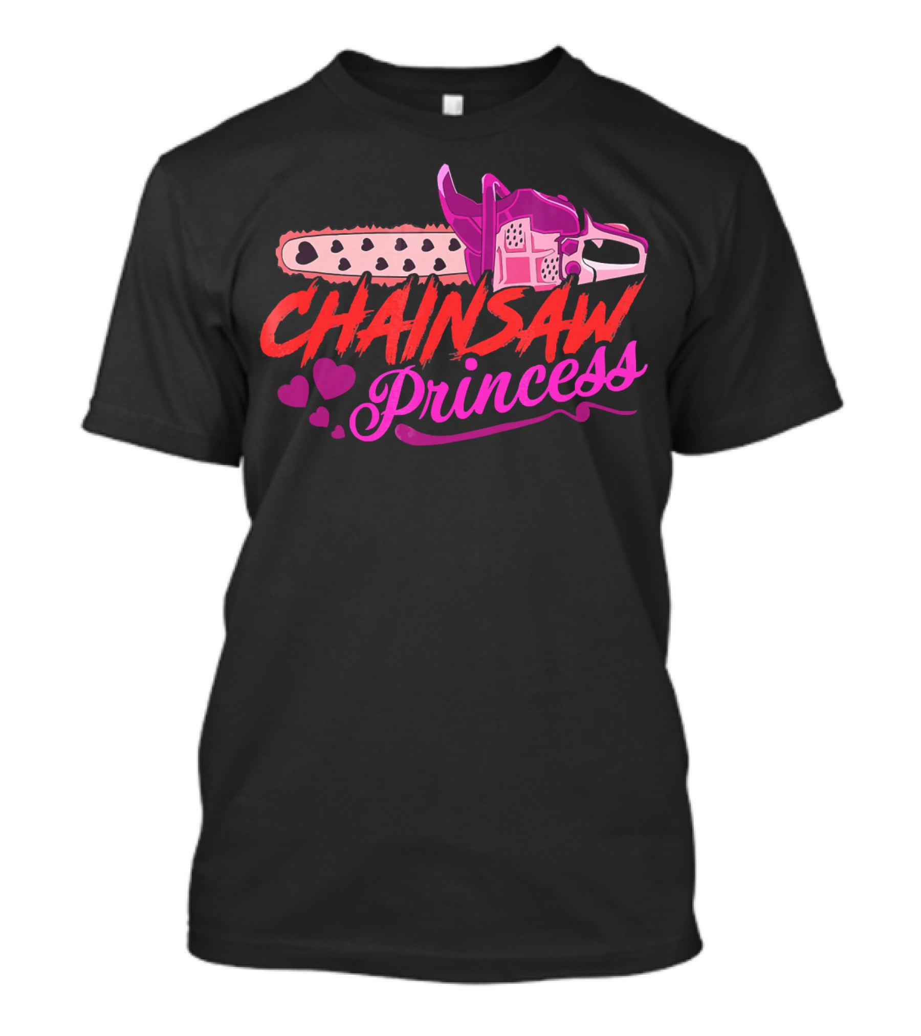 CHAINSWAW Princess Funny Halloween Chainsaw Princess T-Shirt