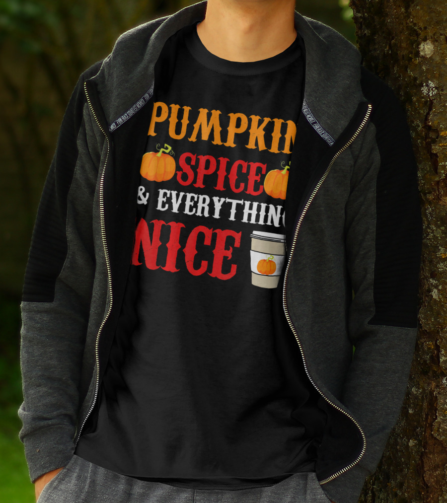 Pumpkin Spice And Everything Nice Coffee Halloween Costume T-Shirt