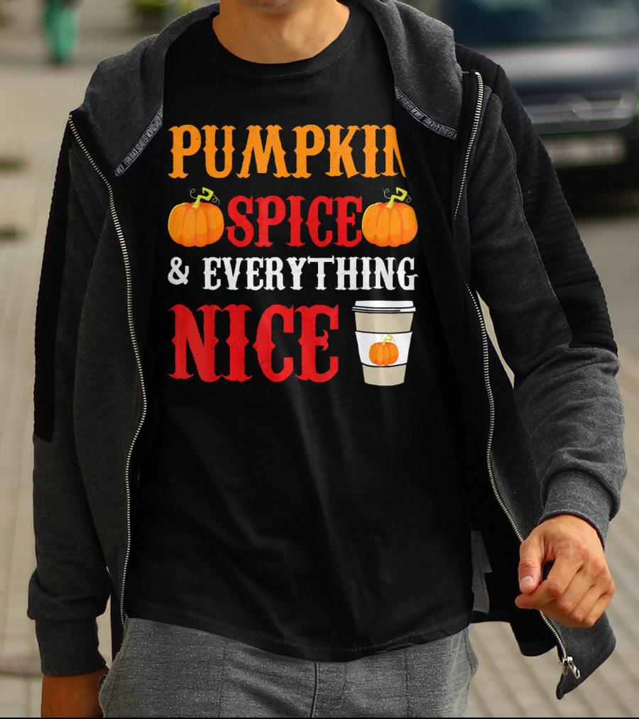Pumpkin Spice And Everything Nice Coffee Halloween Costume T-Shirt