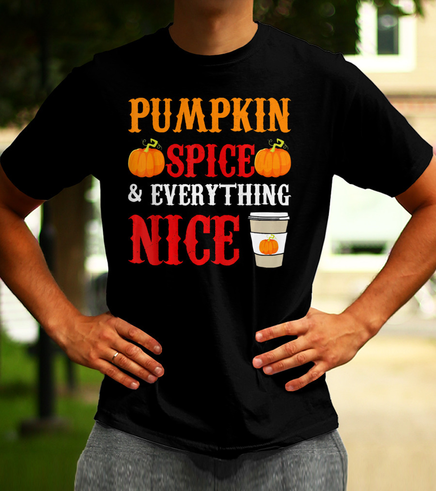 Pumpkin Spice And Everything Nice Coffee Halloween Costume T-Shirt