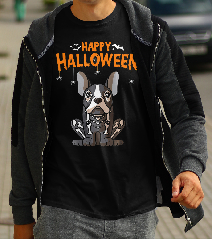 Happy Halloween French Bulldog Frenchie T-Shirt