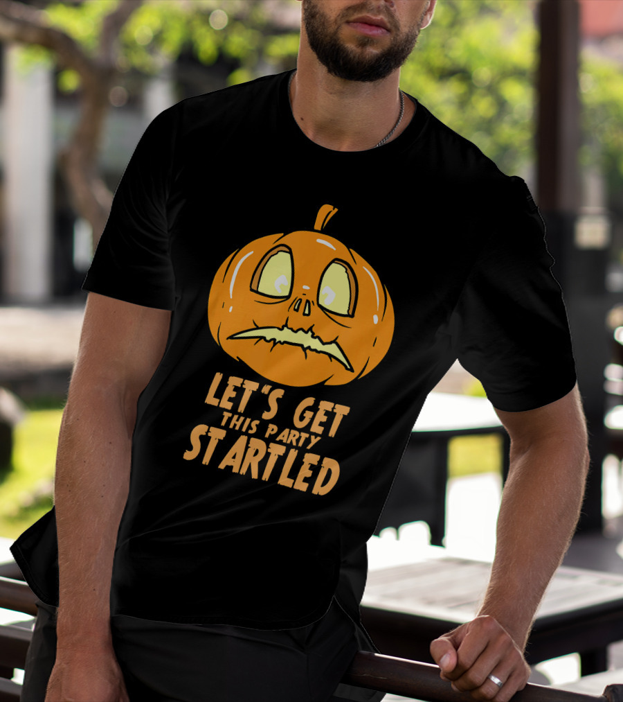 Let's Get This Party Startled Jack O Lantern Pumpkin T-Shirt